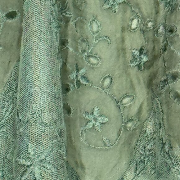 Green Eyelet Elie Tahari size 4 Skirt - Picture 5 of 16